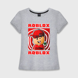 Женская футболка хлопок Slim Roblox Роблокс