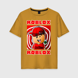 Женская футболка хлопок Oversize Roblox Роблокс