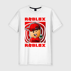 Мужская футболка хлопок Slim Roblox Роблокс