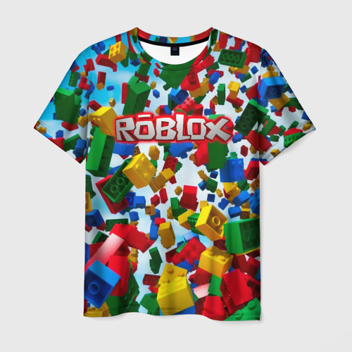 Мужская футболка 3D Roblox Cubes, цвет 3D печать