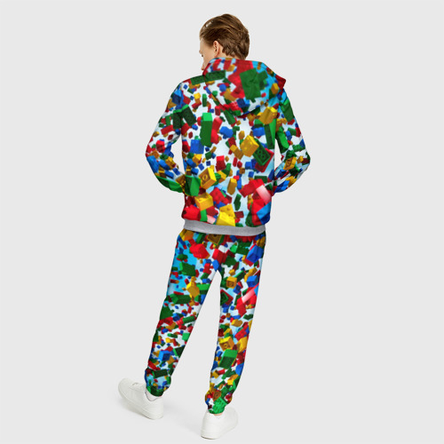 Мужской костюм 3D Roblox Cubes, цвет меланж - фото 4