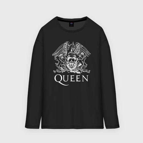 Мужской лонгслив oversize хлопок Queen Фредди Меркьюри