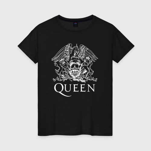 Женская футболка хлопок Queen Фредди Меркьюри, цвет черный