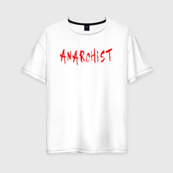 Женская футболка хлопок Oversize Анархист