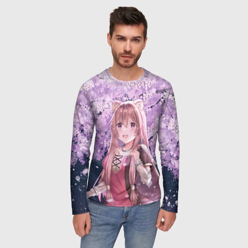 Мужской лонгслив 3D с принтом Восхождение героя щита, фото на моделе #1