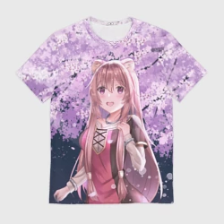 Мужская футболка 3D Восхождение героя щита