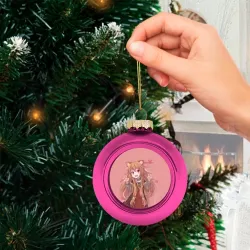 Ёлочный шар стеклянный/пластиковый Raphtalia - фото 2