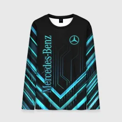 Мужской лонгслив 3D Mercedes-Benz