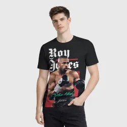 Мужская футболка 3D Roy Jones - фото 2
