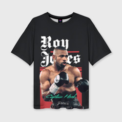 Женская футболка oversize 3D Roy Jones