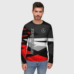Мужской лонгслив 3D Mercedes-Benz - фото 2