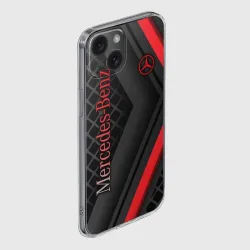 Чехол для iPhone 15 силиконовый с защитой камеры Mercedes-Benz - фото 2
