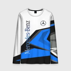 Мужской лонгслив 3D Mercedes-Benz