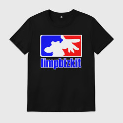 Мужская футболка хлопок Лимп Бизкит логотип