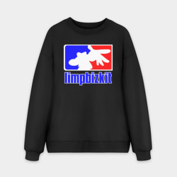 Мужской свитшот oversize без начеса хлопок Лимп Бизкит логотип