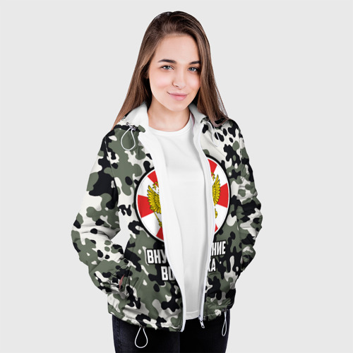 Женская куртка 3D Внутренние Войска, цвет белый - фото 4