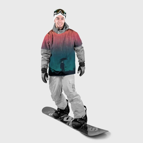 Накидка на куртку 3D Космический Дождь