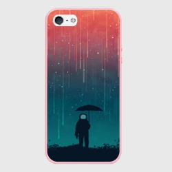 Чехол для iPhone 5/5S матовый Космический Дождь