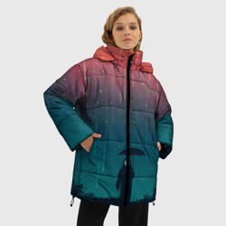 Женская зимняя куртка Oversize Космический Дождь - фото 2