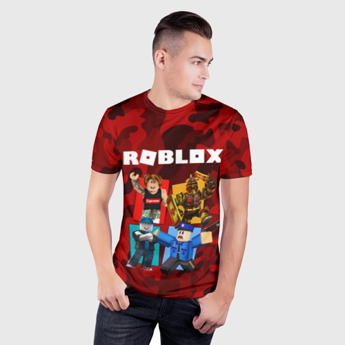 Мужская футболка 3D Slim ROBLOX, цвет 3D печать - фото 3