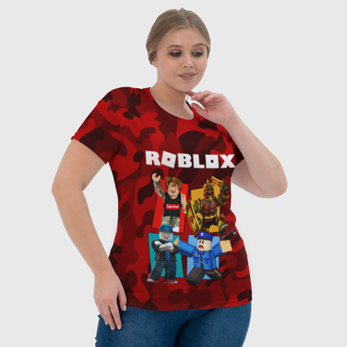 Женская футболка 3D ROBLOX, цвет 3D печать - фото 6