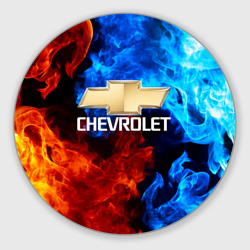 Круглый коврик для мышки Chevrolet Шевроле