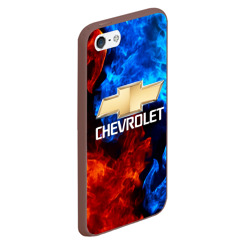 Чехол для iPhone 5/5S матовый Chevrolet Шевроле - фото 2