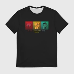 Мужская футболка 3D Do you like hurting people ?