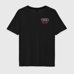 Мужская футболка хлопок Oversize Audi Ауди