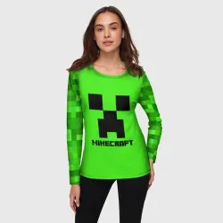 Женский лонгслив 3D Minecraft - фото 2