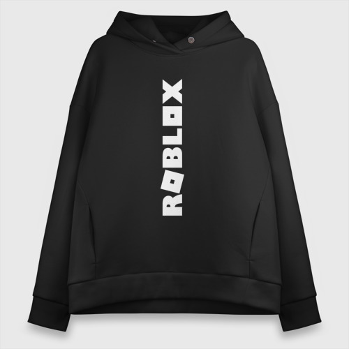 Женское худи Oversize хлопок Roblox, цвет черный