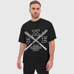 Мужская футболка oversize 3D Straight edge - фото 2