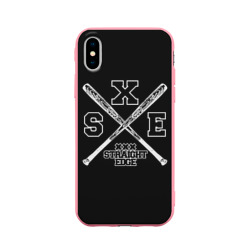 Чехол для iPhone X матовый Straight edge