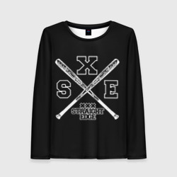 Женский лонгслив 3D Straight edge