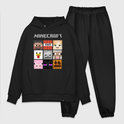 Мужской костюм oversize хлопок Minecraft