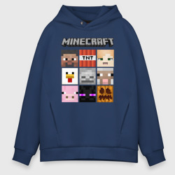 Мужское худи Oversize хлопок Minecraft