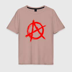 Мужская футболка хлопок Oversize Анархия anarchy