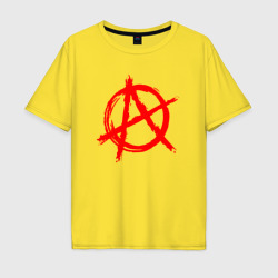 Мужская футболка хлопок Oversize Анархия anarchy