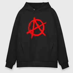 Мужское худи Oversize хлопок Анархия anarchy