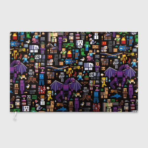 Флаг 3D Minecraft