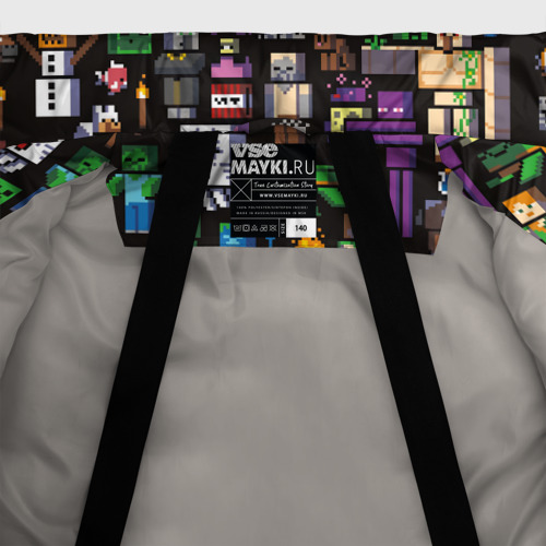 Зимняя куртка для мальчиков 3D Minecraft, цвет светло-серый - фото 7