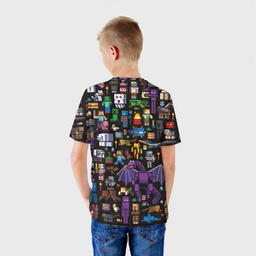 Детская футболка 3D MINECRAFT | МАЙНКРАФТ (Z), цвет 3D печать - фото 4