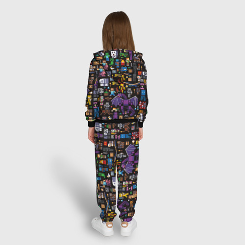 Детский костюм 3D Minecraft, цвет черный - фото 6