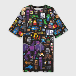 Платье-футболка 3D Minecraft