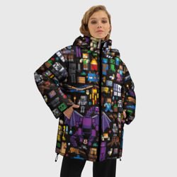 Женская зимняя куртка Oversize Minecraft - фото 2