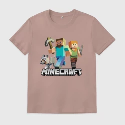 Мужская футболка хлопок Minecraft Майнкрафт