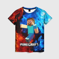 Женская футболка 3D Minecraft Майнкрафт