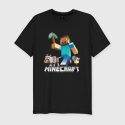 Мужская футболка хлопок Slim Minecraft