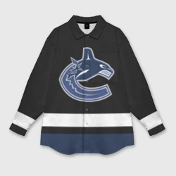 Мужская рубашка oversize 3D Vancouver Canucks