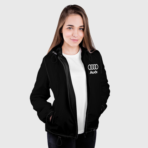 Женская куртка 3D Audi, цвет черный - фото 4